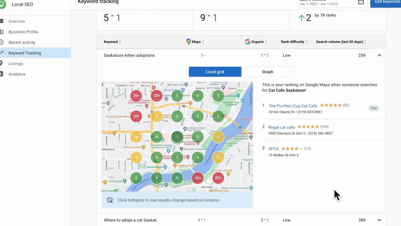 local seo grid